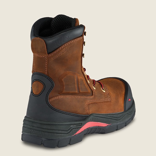 Botas de Seguridad Red Wing Hombre Marrom/Negros - King Toe® Adc - 8-Inch Waterproof Toe - 589-XPLBY